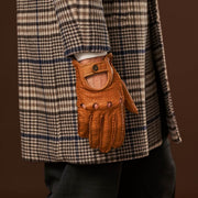 Marcello (brown) – Luxurious peccary driving gloves