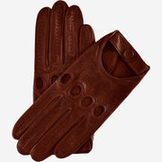 Mario (brown) - Lambskin leather driving gloves