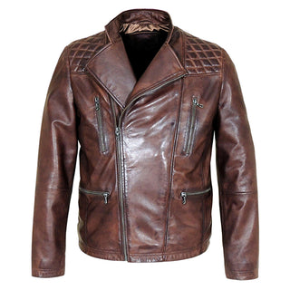 Mauve Men's Vintage Genuine Cow Leather Jacket
