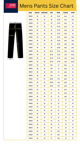 Finn Men's Superior Leather Quality Stylish Pants Black