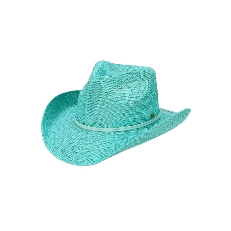 Women's Cowboy Hat with Suede Trim