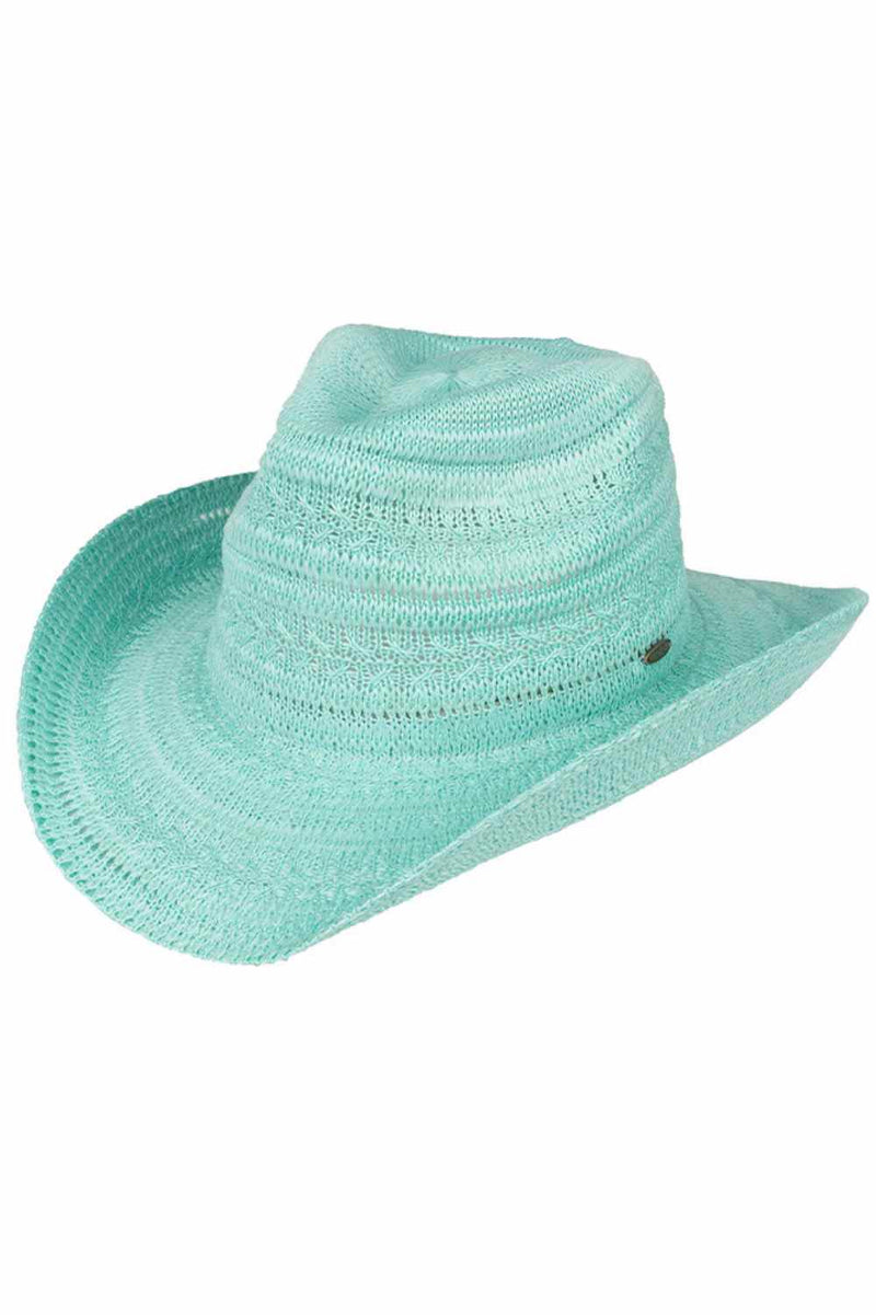 Pattern Knitted Solid Cowboy Hat