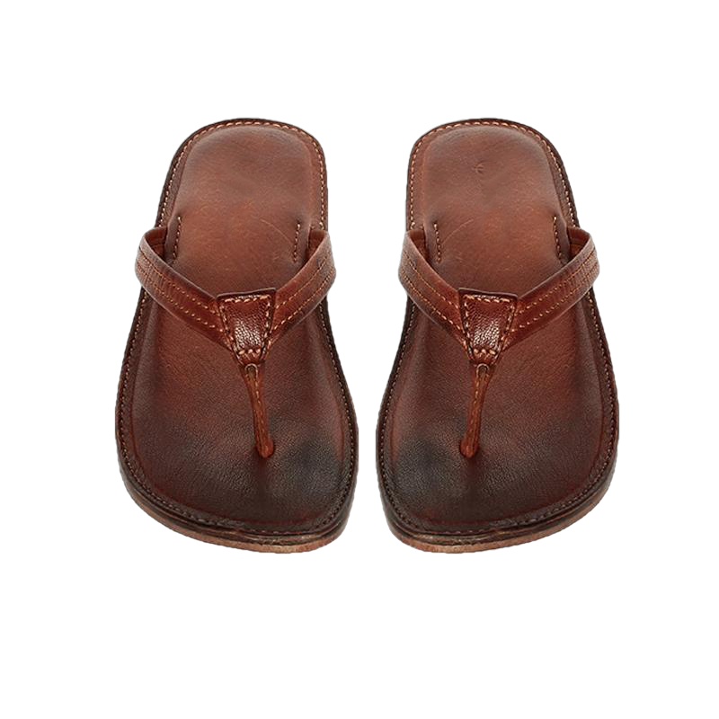 Melina Flat Leather Flip Flop women's slippers