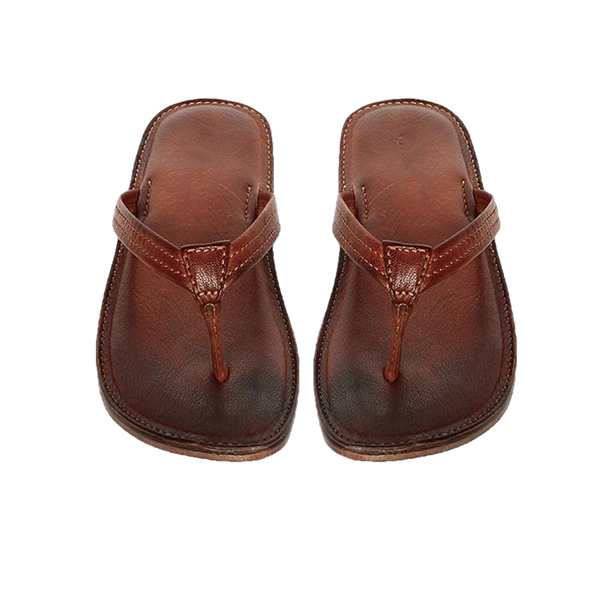 Melina Flat Leather Flip Flop women's slippers