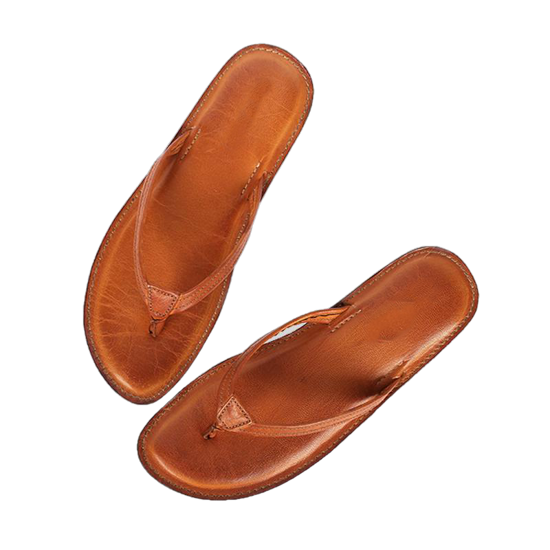 Melina Flat Leather Flip Flop women's slippers