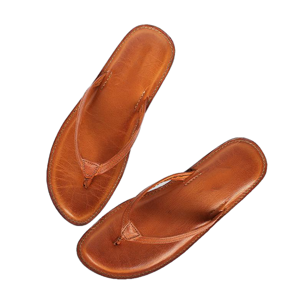 Melina Flat Leather Flip Flop women's slippers