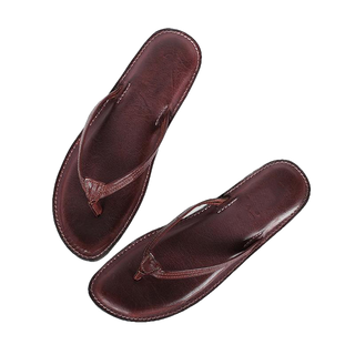 Melina Flat Leather Flip Flop women's slippers