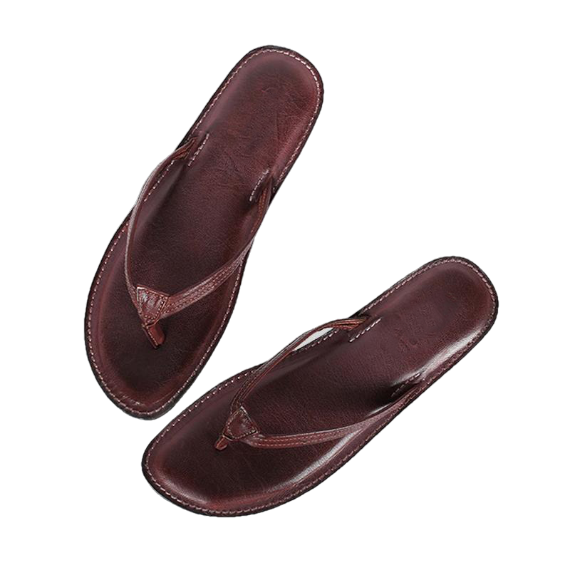 Melina Flat Leather Flip Flop women's slippers