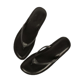 Melina Flat Leather Flip Flop women's slippers