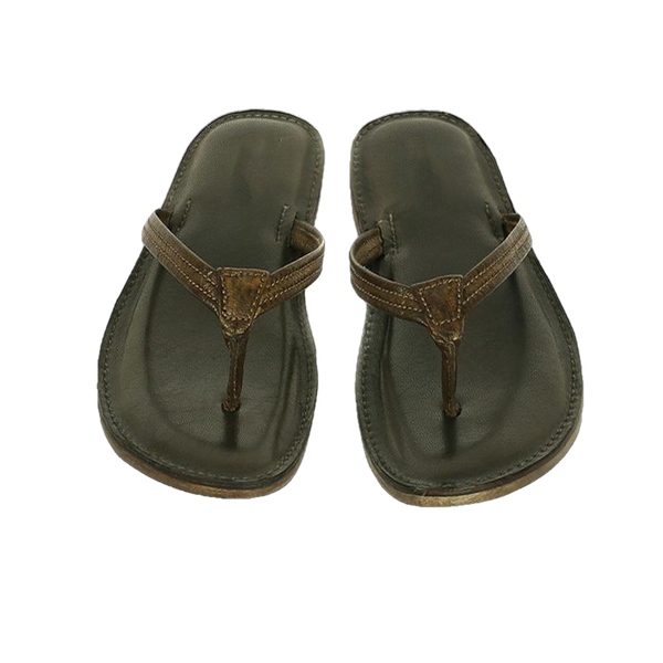 Melina Flat Leather Flip Flop women's slippers