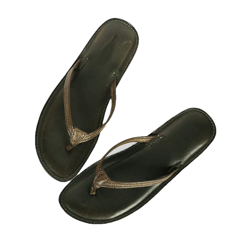 Melina Flat Leather Flip Flop women's slippers