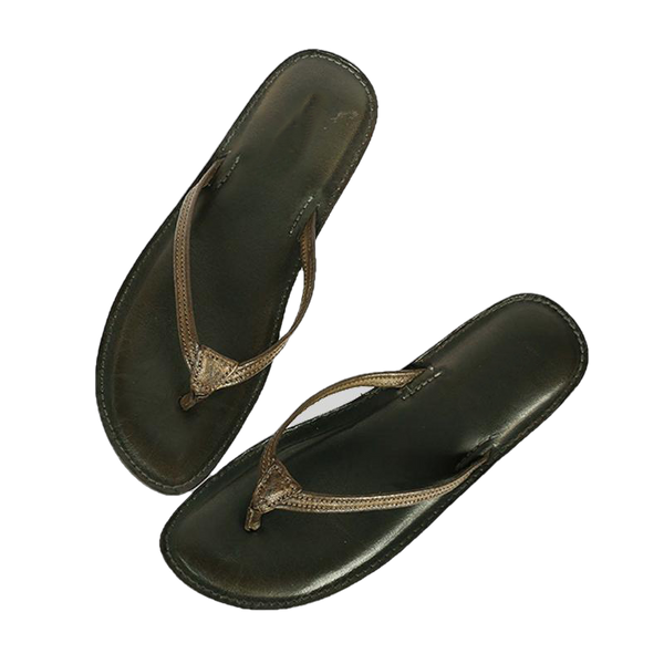 Melina Flat Leather Flip Flop women's slippers