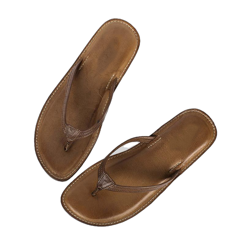 Melina Flat Leather Flip Flop women's slippers