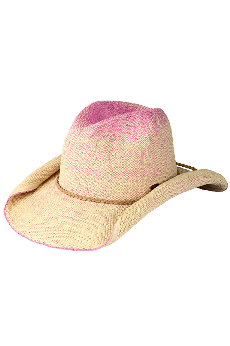 Rolled Up Edge Cowboy Hat