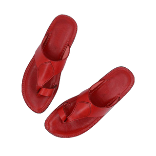 Harper Kolhapuri Flat Leather Women slippers