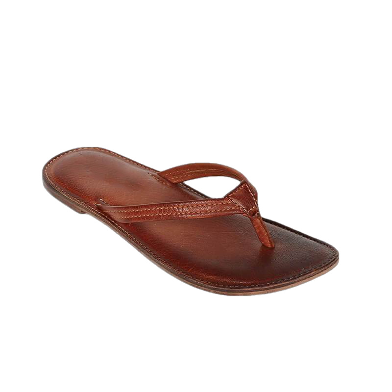 Melina Flat Leather Flip Flop women's slippers