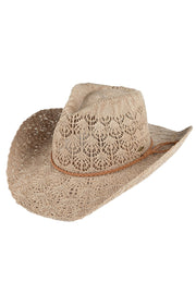 Women's Horseshoe Lace Knitting Cowboy Hat