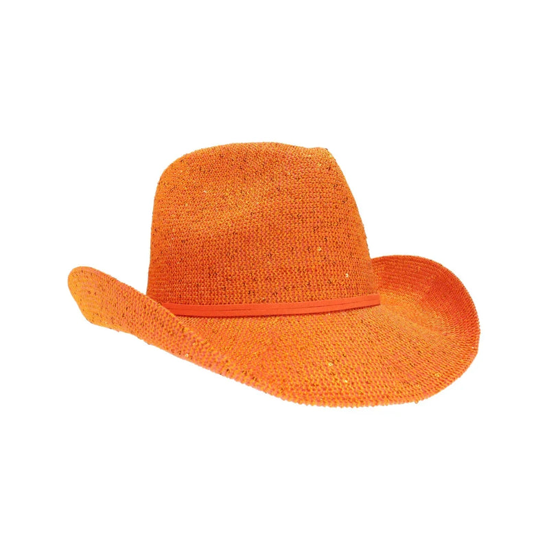 Women's Cowboy Hat with Suede Trim