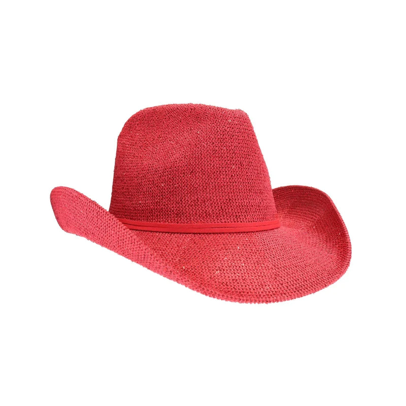 Women's Cowboy Hat with Suede Trim
