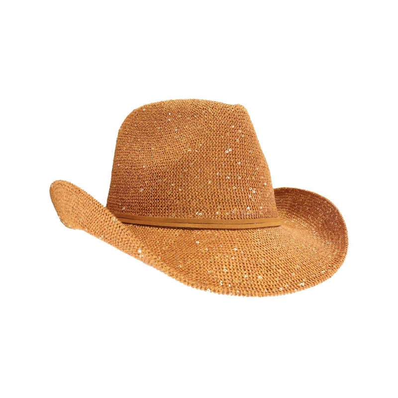 Women's Cowboy Hat with Suede Trim