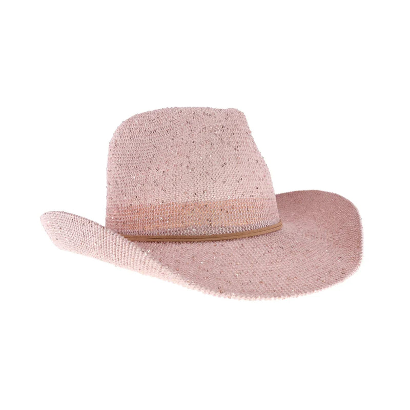 Women's Cowboy Hat with Suede Trim