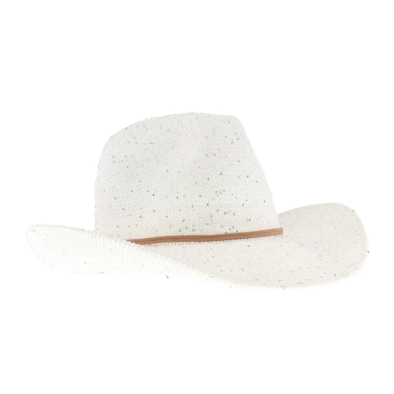 Women's Cowboy Hat with Suede Trim
