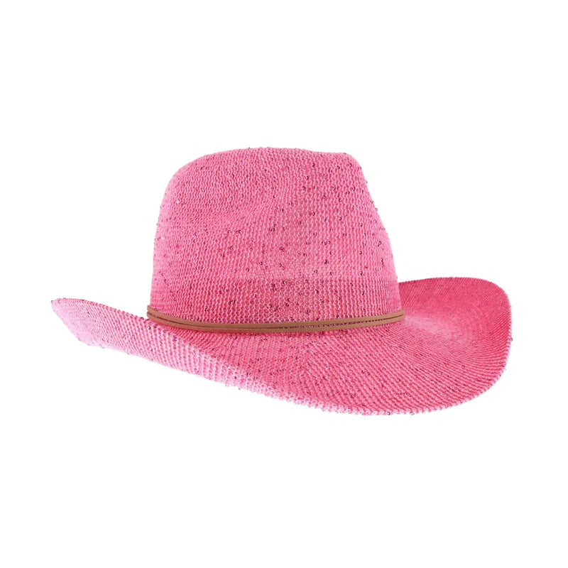 Women's Cowboy Hat with Suede Trim