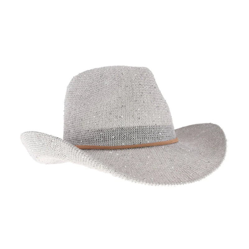 Women's Cowboy Hat with Suede Trim
