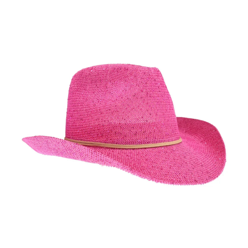 Women's Cowboy Hat with Suede Trim