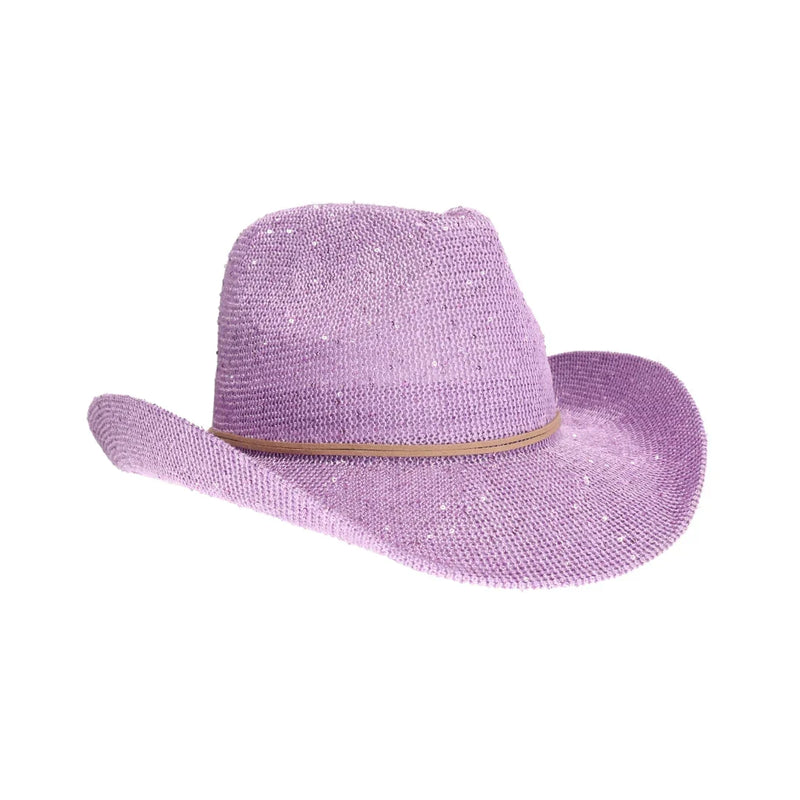 Women's Cowboy Hat with Suede Trim