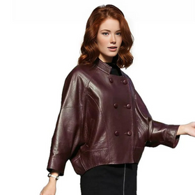 Kitana Poncho Leather Jacket