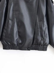 Willow Women's Black Faux Leather Motorcycle Jacket