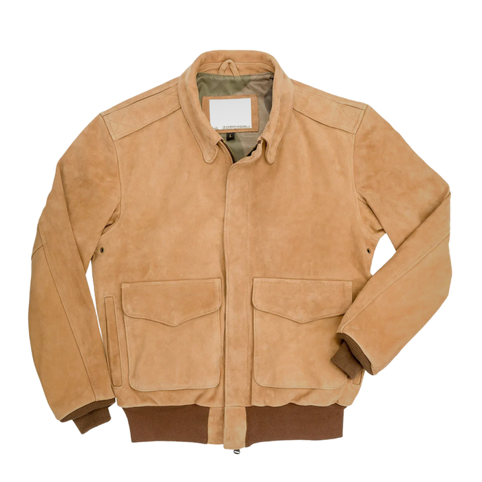 Men’s B3 RAF Aviator Brown A-2 Flight Shearling Leather Jacket