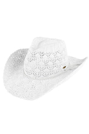 Women's Horseshoe Lace Knitting Cowboy Hat