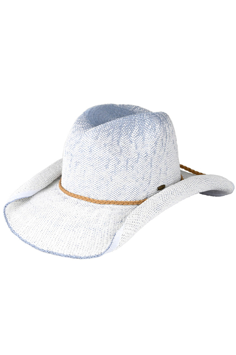 Rolled Up Edge Cowboy Hat