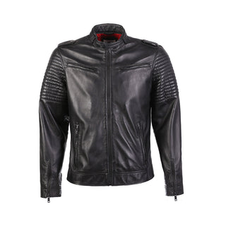 Wilcon Men's Racer Leather Jacket