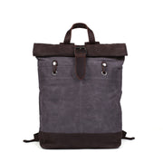 Waxed Canvas Leather Backpack | 15" Laptop