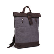 Waxed Canvas Leather Backpack | 15" Laptop