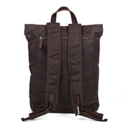 Waxed Canvas Leather Backpack | 15" Laptop