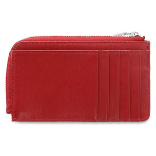 Deborah Women's Real Leather Key Case Wallet Red