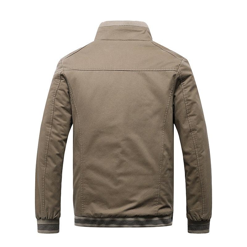 Men's Water-Resistant Winter Jacket with Faux Fur Lining