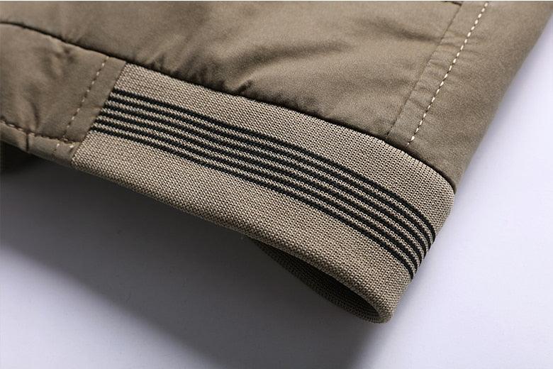 Men's Water-Resistant Winter Jacket with Faux Fur Lining