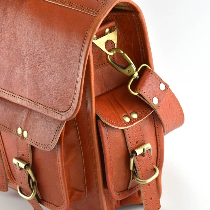Jack Vintage Style Leather Laptop Briefcase – Inland Leather Co