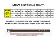 Cooper Caramel Brown Buffalo Leather Belt