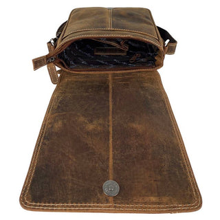 Nancy Buffalo Leather Crossbody Shoulder Bag