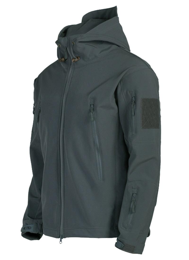 Men's Camouflage Green Tactical Hooded Jacket