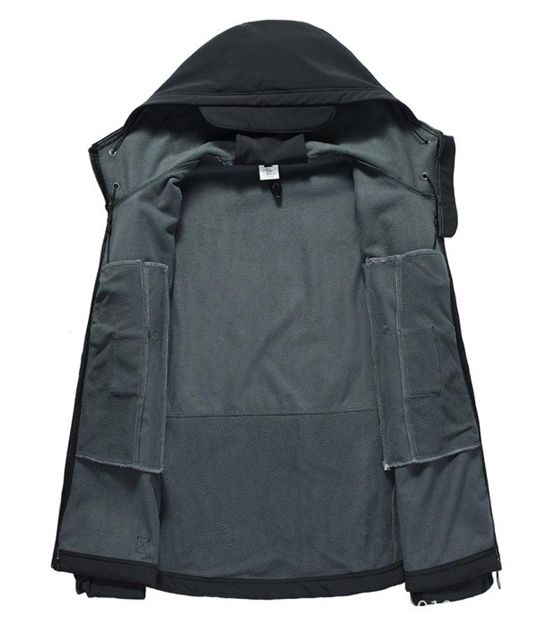 Men's Camouflage Green Tactical Hooded Jacket