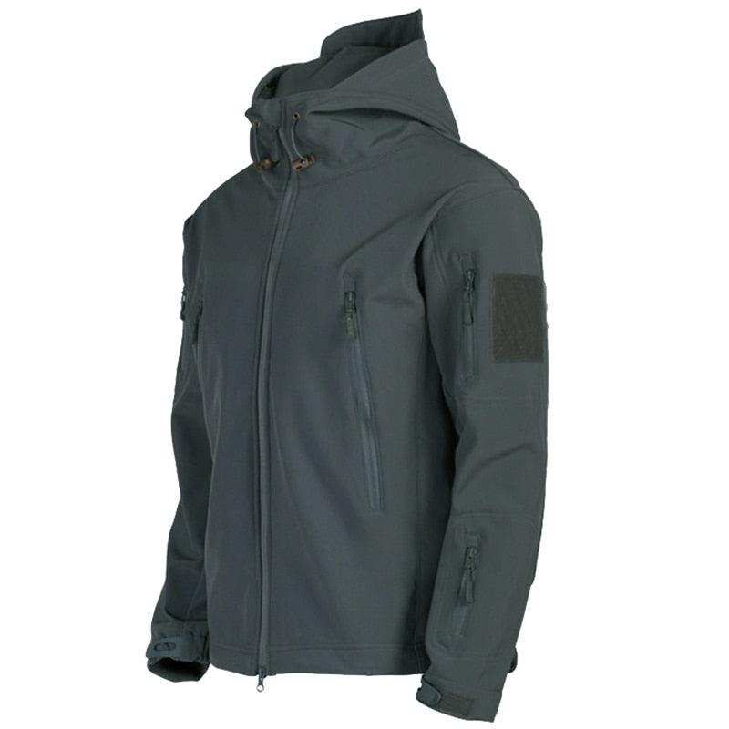 Men's Camouflage Green Tactical Hooded Jacket