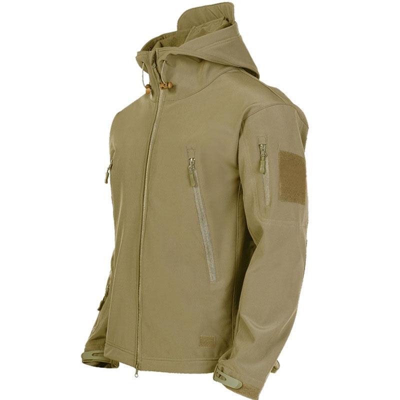 Men's Camouflage Green Tactical Hooded Jacket