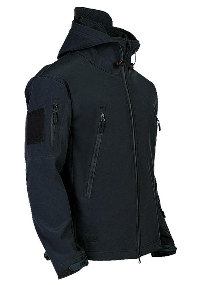 Men's Camouflage Green Tactical Hooded Jacket